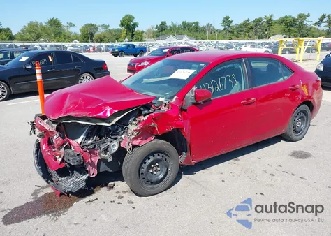 2015 Toyota Corolla Le z USA, uszkodzony, nr VIN 2T1BURHE9FC339954